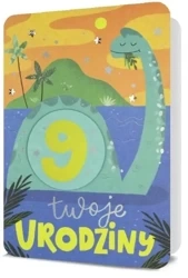 Karnet B6 Urodziny (wymienne cyfry) - Pan Dragon