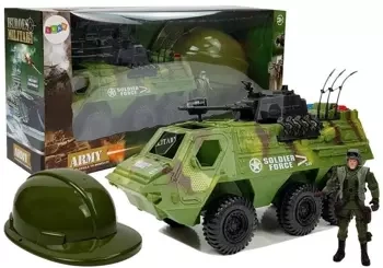 Zestaw wojskowy pojazd militarny - Leantoys