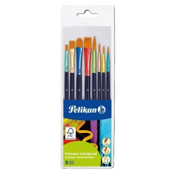 Pędzle różne rodzaje 8szt - PELIKAN
