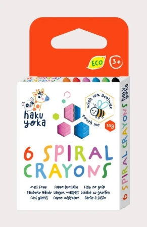 Kredki spiralne - 6 kolorów - Avenir