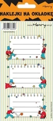 Naklejki na zeszyty - Chłopak (12szt) - Henry