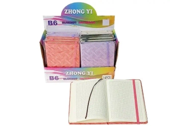 Notes B6 metaliczny z gumką MIX - ADAR