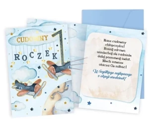 Karnet B6 PR Roczek samoloty - Kukartka