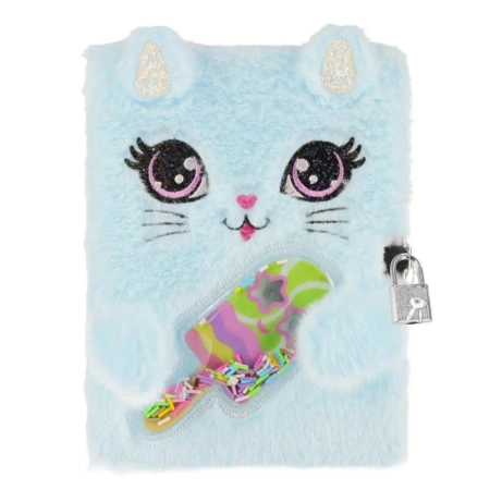 Pamiętnik pluszowy Słodki Kotek A5 z kłódką - STARPAK