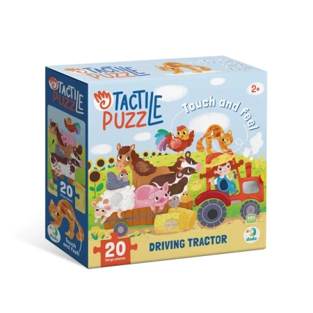Puzzle sensoryczne Jade traktorem 20el - Dodo
