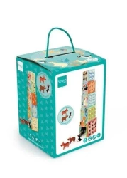 Piramida edukacyjna z figurkami Dzikie zwierzęta - Scratch