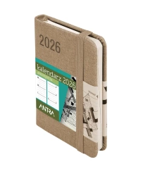 Kalendarz 2026 A7 Awangarda TDW beżowy - -