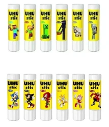 Klej w sztyfcie Minecraft/Sonic 21g (12szt) UHU