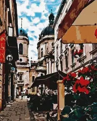 Malowanie po numerach - Uroczy Lwów 40x50cm - Ideyka