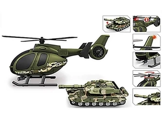 Helikopter wojskowy + czołg - Madej