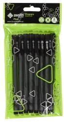Paczka Długopis ze skuwką Zenith Pixel 0,5mm czarny 8szt. - ASTRA art-pap