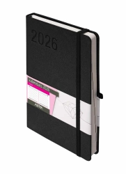 Kalendarz 2026 A5 Rubi czarny DNS - Antra