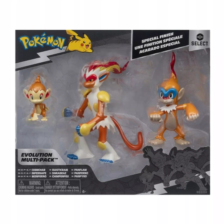 JAS POKEMON FIG 3PAK EWOLUCJA CHIMCHAR
