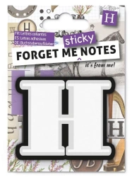 Forget me sticky notes kart samoprzylepne litera H - IF