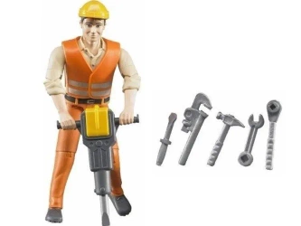 Figurka robotnika z akcesoriami - Bruder
