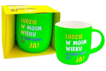 Kubek neonowy Ludzie w moim wieku - Kukartka