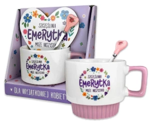 Kubek serce - Szczęśliwa emerytka - Pan Dragon