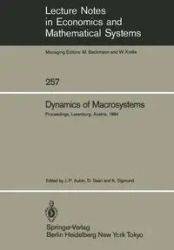 Dynamics of Macrosystems - Aubin Jean-P.