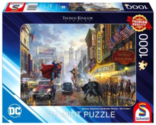 Puzzle 1000 PQ T.Kinkade Batman Wonder Woman Superman 113547 - Schmidt Spiele Puzzle