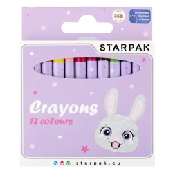 Kredki woskowe. Rabbit. 12 kolorów - Starpak