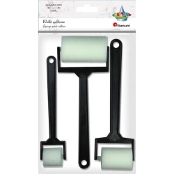 Wałki gąbkowe gładkie 3szt. - Titanum