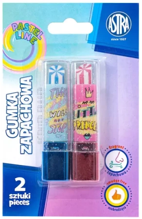 Gumka w kształcie szminki Astra blister 2 sztuki - ASTRA art-pap