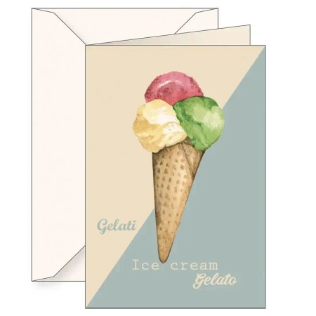 Karnet B6 + koperta 5997 Lody - Tassotti