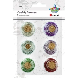 Kuleczki dekoracyjne mix 6szt - Titanum