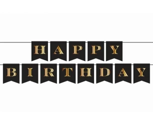 Girlanda papierowa Happy Birthday 250cm - Godan