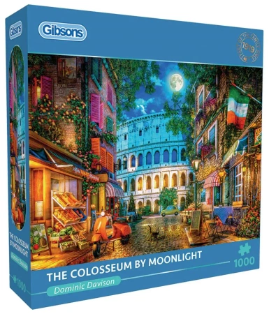 Puzzle 1000 Koloseum w blasku księżyca, Włochy - Gibsons
