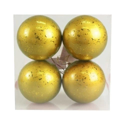 Bombki z efektem rosy złote 4szt - Arpex