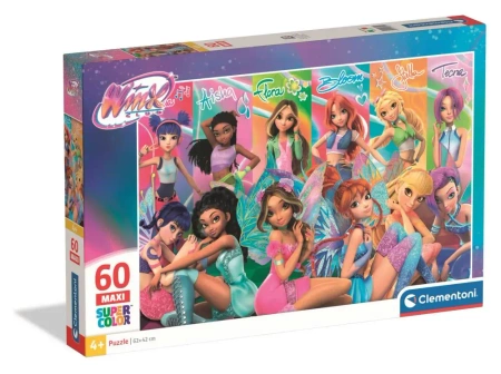 Puzzle 60 Maxi Super Kolor Winx - Clementoni