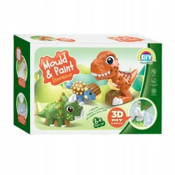 Figurki gipsowe 3D Dinozaury do własnego wykonania 2000492