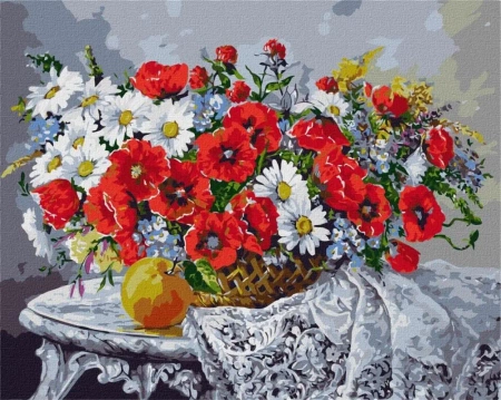 Malowanie po numerach - Martwa natura 40x50cm - Ideyka