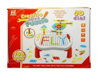 Klocki do skręcania ze stolikiem - SWEDE