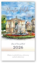 Kalendarz 2026 reklamowy Miasta Polski - Lucrum