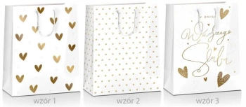 Torba prezentowa Grand Ślub 18x24x10 MIX - Pan Dragon