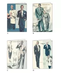 Karnet z kopertą AGR 051 Moda męska 11,5x17cm - Rossi