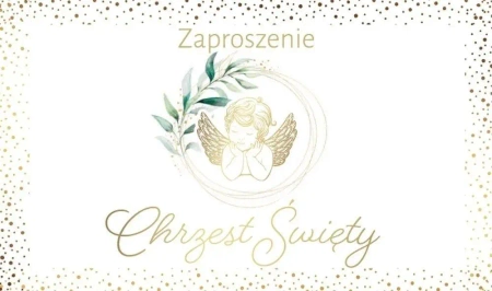 Zaproszenie Chrzest (10szt) - Armin Style