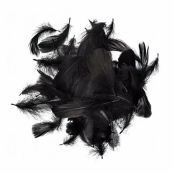 Piórka czarne 5-12cm 10g - Dalprint