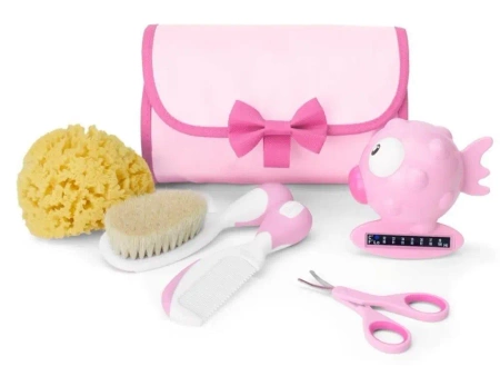 Zestaw akcesoriów do higieny i kąpieli różowy 0m+ - Chicco