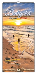Kalendarz 2026 paskowy szeroki bałtycka bryza - Pan Kalendarzyk
