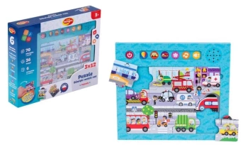 Puzzle dźwięki wokół nas pojazdy - Dumel