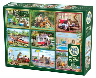 Puzzle 1000 Wiewiórki na wakacjach 112690 - Cobble Hill