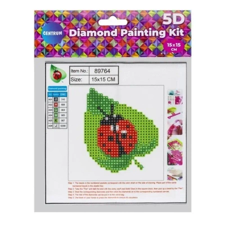 Diamentowa mozaika 5D - Biedronka 15x15 89764 - Panta Plast