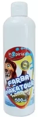 Farba plakatowa biała 500ml - InSpiria