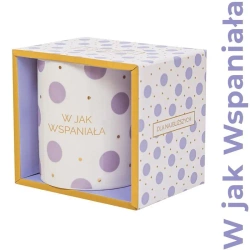 Kubek prezentowy W jak Wspaniała - Be-Happy Gifts