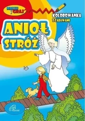Kolorowanka z zabawami. Anioł Stróż - praca zbiorowa