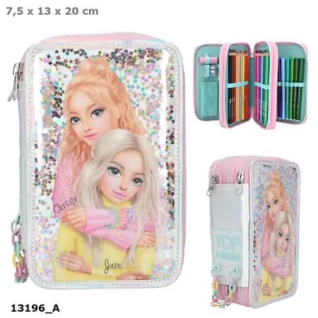 Piórnik potrójny z wyposażeniem Top Model Electric 13196A - DEPESCHE