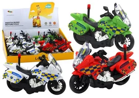 Motocykl policyjny światło i dźwięk - Leantoys